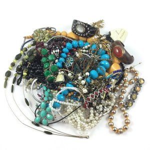 Costume Jewelry 4 lbs Lot Wearable Vintage Modern